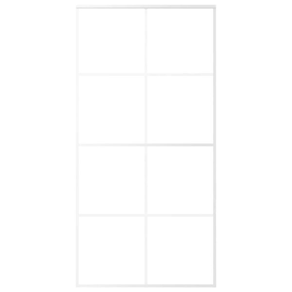 vidaXL Rennihur&eth; Matt Hert &Ouml;ryggisgler og &Aacute;l 102,5x205 cm Hv&iacute;t