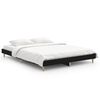 vidaXL R&uacute;mgrind Sv&ouml;rt 140x190 cm Samsettur Vi&eth;ur
