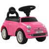 vidaXL akstursb&iacute;ll Fiat 500 bleikur