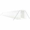 vidaXL Gr&oacute;&eth;urh&uacute;s me&eth; St&aacute;lgrind Hv&iacute;tt 36 m&sup2; 18x2x2 m