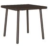 vidaXL Gar&eth;s&oacute;fabor&eth; R&eacute;tthyrnd Br&uacute;n 40x40x37 cm P&oacute;l&yacute;rattan