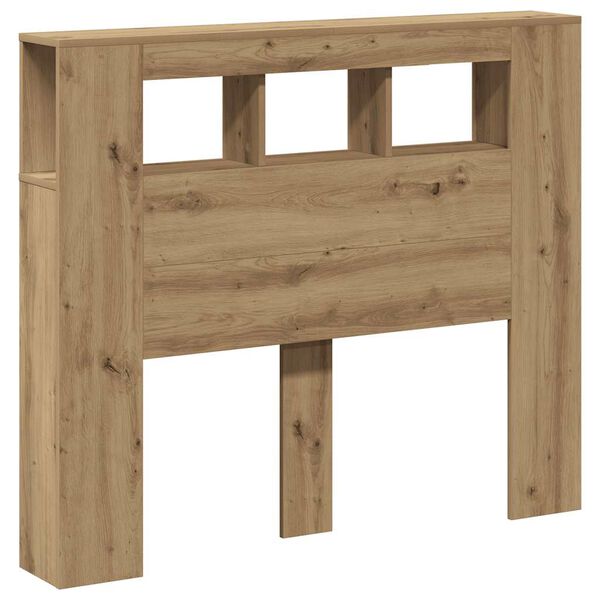 vidaXL LED H&ouml;f&eth;agafl Handverks eik 120x18,5x103,5cm Samsettur Vi&eth;ur