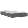 vidaXL Ottoman r&uacute;mgrind Engin d&yacute;na Dark Grey Double Velvet