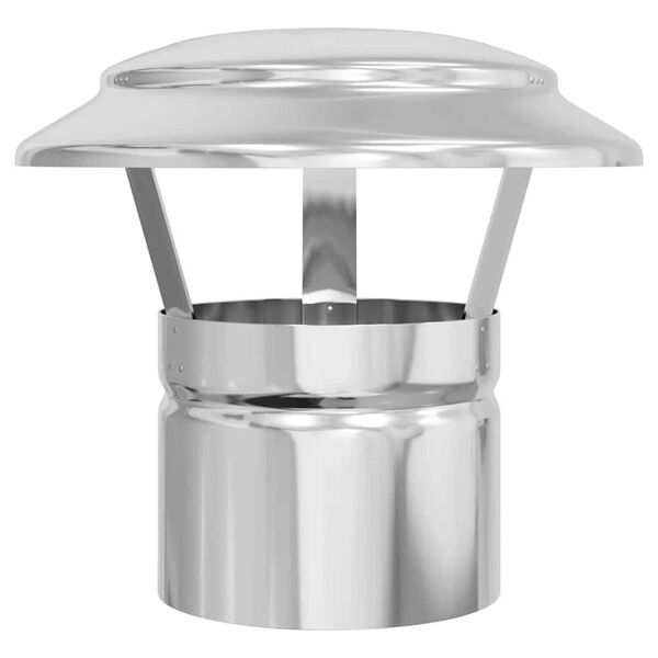 vidaXL Regnlok fyrir munn Silfur 20 x 20 x 18 cm Ry&eth;fr&iacute;tt St&aacute;l