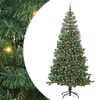 vidaXL J&oacute;latr&eacute; me&eth; 300 LED me&eth; standi Gr&aelig;nn 240 cm PVC