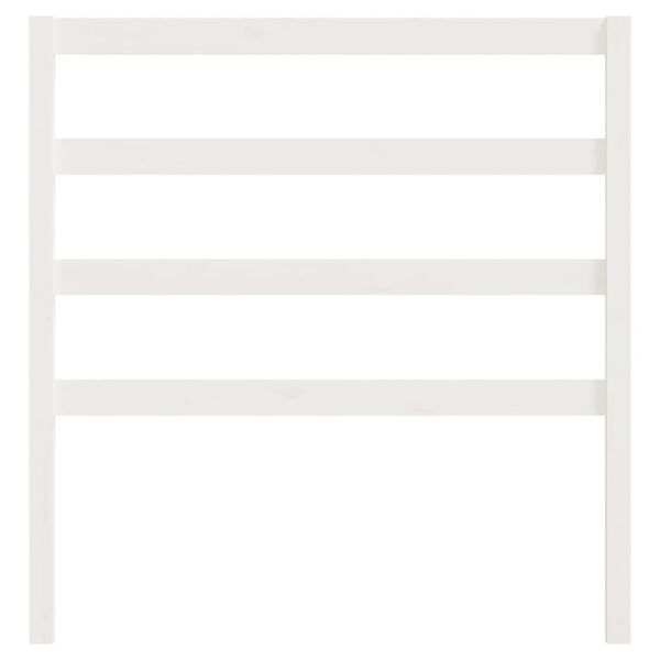 vidaXL H&ouml;f&eth;agafl fyrir R&uacute;m Hv&iacute;tur 95x4x100 cm Gegnheil Fura