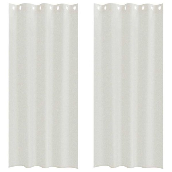 vidaXL Voile gard&iacute;na 2 pcs Rj&oacute;malitur 225 x 140 cm P&oacute;l&yacute;ester