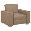 vidaXL S&oacute;fast&oacute;ll Cappuccino 100 cm Gervile&eth;ur