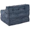 vidaXL Modul sófi Indigo prent 70 x 70 x 56 cm dúkur