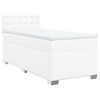 vidaXL H&oacute;lfa&eth; Springr&uacute;m me&eth; D&yacute;nu Hv&iacute;tur 90x200 cm Gervile&eth;ur