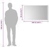 vidaXL LED Ba&eth;herbergisspegill 100x60 cm