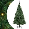 vidaXL Gervi j&oacute;latr&eacute; me&eth; 300 LED Gr&aelig;nn 210 cm PVC, st&aacute;l og plast