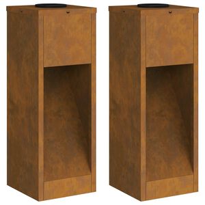 vidaXL Sól LED leiðarljós 2 pcs Galvaniseruð Galvaniseruð