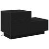 vidaXL Noat&ouml;flu sk&aacute;pur Svartur Eik 70 x 36 x 40,5 cm Samsettur vi&eth;ur