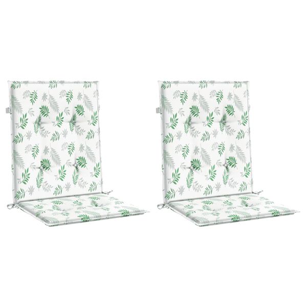 vidaXL St&oacute;lasessur 2 stk. Laufamynstur Tauefni