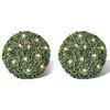 Boxwood k&uacute;la Gervibla&eth;a Topiary k&uacute;la 27 cm Me&eth; S&oacute;l LED streng 2 stk