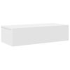 vidaXL vegghilla me&eth; sk&uacute;ffum Hv&iacute;tt 60x26,5x15 cm