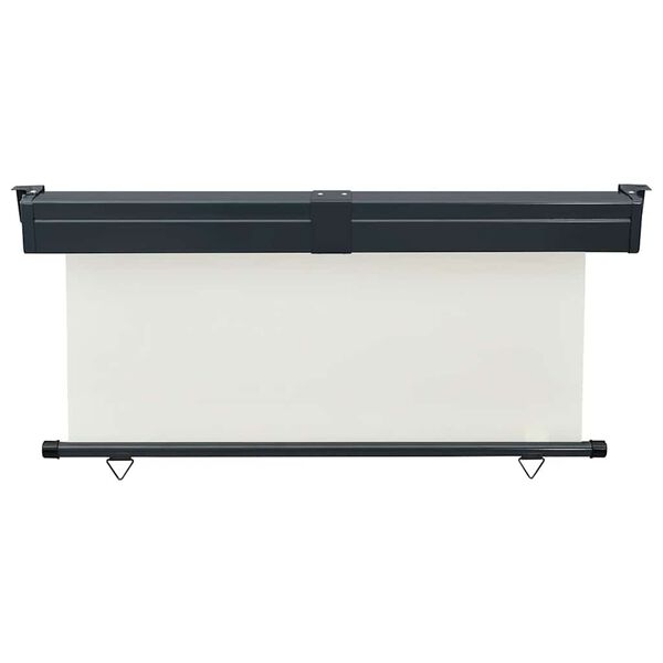 vidaXL Svalaskjólveggur 175x250 cm Kremhvítur