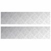 vidaXL Stigaplata R&eacute;tthyrningur 2 pcs Silfur 80 x 20 cm &Aacute;l