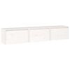 vidaXL sj&oacute;nvarpssk&aacute;par 3 stk White Solid Wood Furu