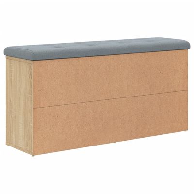 vidaXL Skóbekkur Sonoma Eikarlitur 102x32x50 cm Samsettur Viður