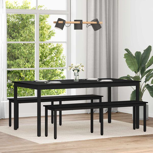 vidaXL Bor&eth;stofubor&eth; Samsettur vi&eth;ur