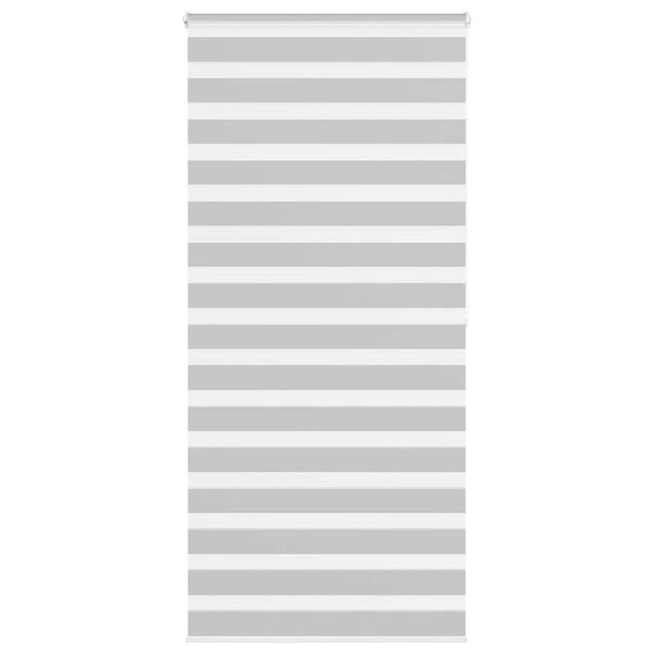 vidaXL Zebra Gard&iacute;na Lj&oacute;sgr&aacute; 115x200cm Efni Breidd 110,9cm P&oacute;l&yacute;ester