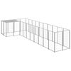vidaXL Hundabyrgi Silver 7,26 m&sup2; St&aacute;l