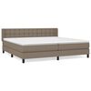 vidaXL H&oacute;lfa&eth; Springr&uacute;m me&eth; D&yacute;nu Br&uacute;ngr&aacute;tt 200x200 cm Efni