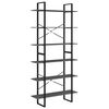 vidaXL H&aacute;r Sk&aacute;pur Gr&aacute;r 100x30x210 cm Gegnheil Fura
