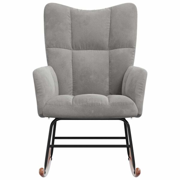 vidaXL Ruggust&oacute;ll Lj&oacute;sgr&aacute;r Flauel