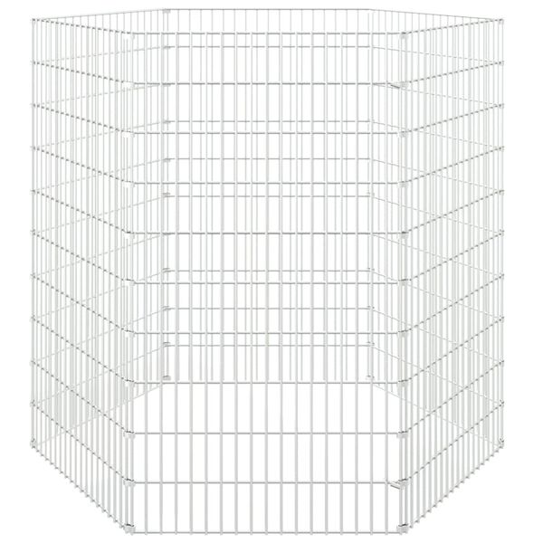 vidaXL Rúmgott Dýrabúr með 6 Hliðum 54x100 cm Sinkhúðað Járn