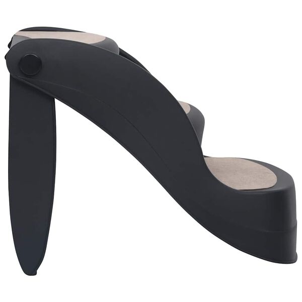 vidaXL Samanleggjanlegur 3 Þrepa Hundastigi Svartur