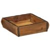 vidaXL Bakki me&eth; geymslu Br&uacute;nn 29 x 31 x 10 cm Solid endurheimt tr&eacute;
