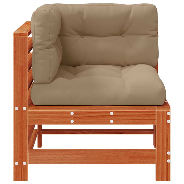 vidaXL Gar&eth;horn s&oacute;fi Mass&iacute;ft furuvi&eth; VaxBr&uacute;nn