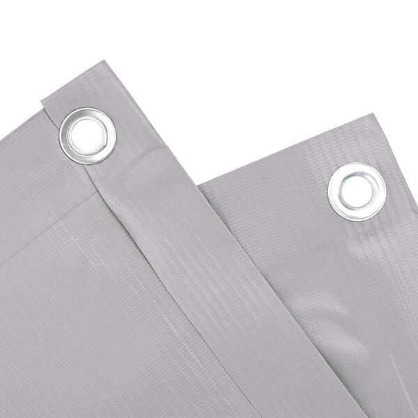 vidaXL Skj&oacute;lveggur &aacute; Svalir Gr&aacute;r 700x75 cm PVC