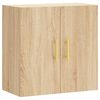 vidaXL Veggsk&aacute;pur Sonoma Eik 60x31x60 cm Samsettur Vi&eth;ur
