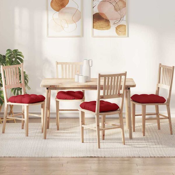 vidaXL Setjp&uacute;&eth;ar 4 pcs Rau&eth;ur 40 x 40 x 12 cm d&uacute;kur