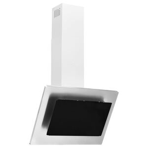 vidaXL vegghlíf 60 cm Ryðfrítt stál og hert gler Silfur