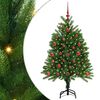 vidaXL J&oacute;latr&eacute; me&eth; 150 LED me&eth; standi Gr&aelig;nn 120 cm PE