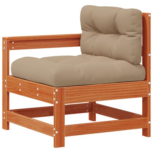 vidaXL Horns&oacute;fi Einingar VaxBr&uacute;nn 190 x 62 x 70,5 cm Mass&iacute;ft furuvi&eth;