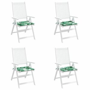 vidaXL St&oacute;lap&uacute;&eth;ar 4 pcs Bladmyll 50 x 50 x 4 cm Oxford efni