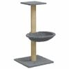 vidaXL Kattatr&eacute; me&eth; S&iacute;salkl&oacute;rustaurum Lj&oacute;sgr&aacute;tt 74 cm