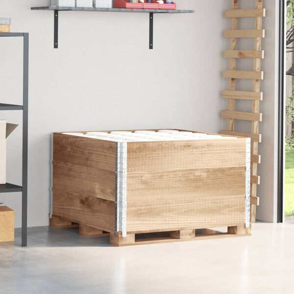 vidaXL Brettakragar 3 stk. 100x100 cm Gegnheil Fura