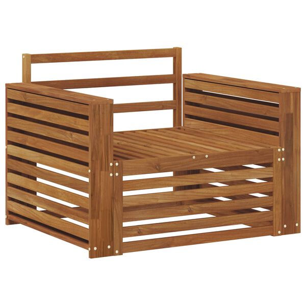 vidaXL 2 Stykki S&oacute;fi me&eth; armheimar Hrein akas&iacute;utr&eacute; N&aacute;tt&uacute;rulegur