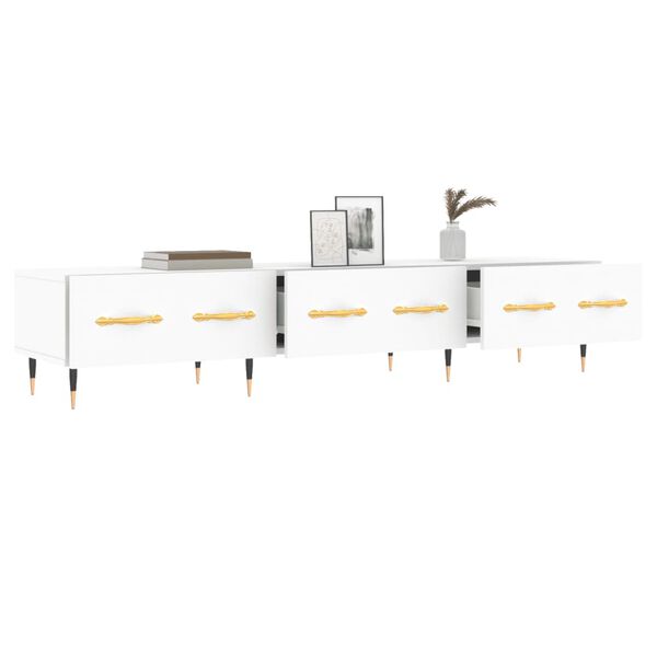 vidaXL Sj&oacute;nvarpssk&aacute;pur Hv&iacute;tur 150x36x30 cm Samsettur Vi&eth;ur