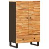 vidaXL Geymslu H&aacute;bor&eth; me&eth; geymslu Br&uacute;nn 60 x 33 x 100 cm Hart mang&oacute;tr&eacute;