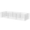 vidaXL Gabion Grj&oacute;tkassi Upph&aelig;kka&eth; Be&eth; St&aacute;l 270 x 90 x 50 cm