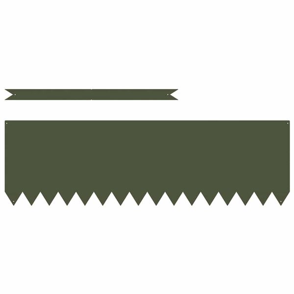 vidaXL Garðjaðar 50 pcs Olífugrænn 100 x 0.05 x 20 cm