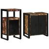 vidaXL Ba&eth;herbergismublasett me&eth; sk&uacute;ffu 2 pcs Solid endurheimt tr&eacute;